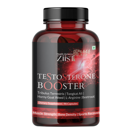 "Bottle of Testosterone Booster 1200mg with 90 capsules"