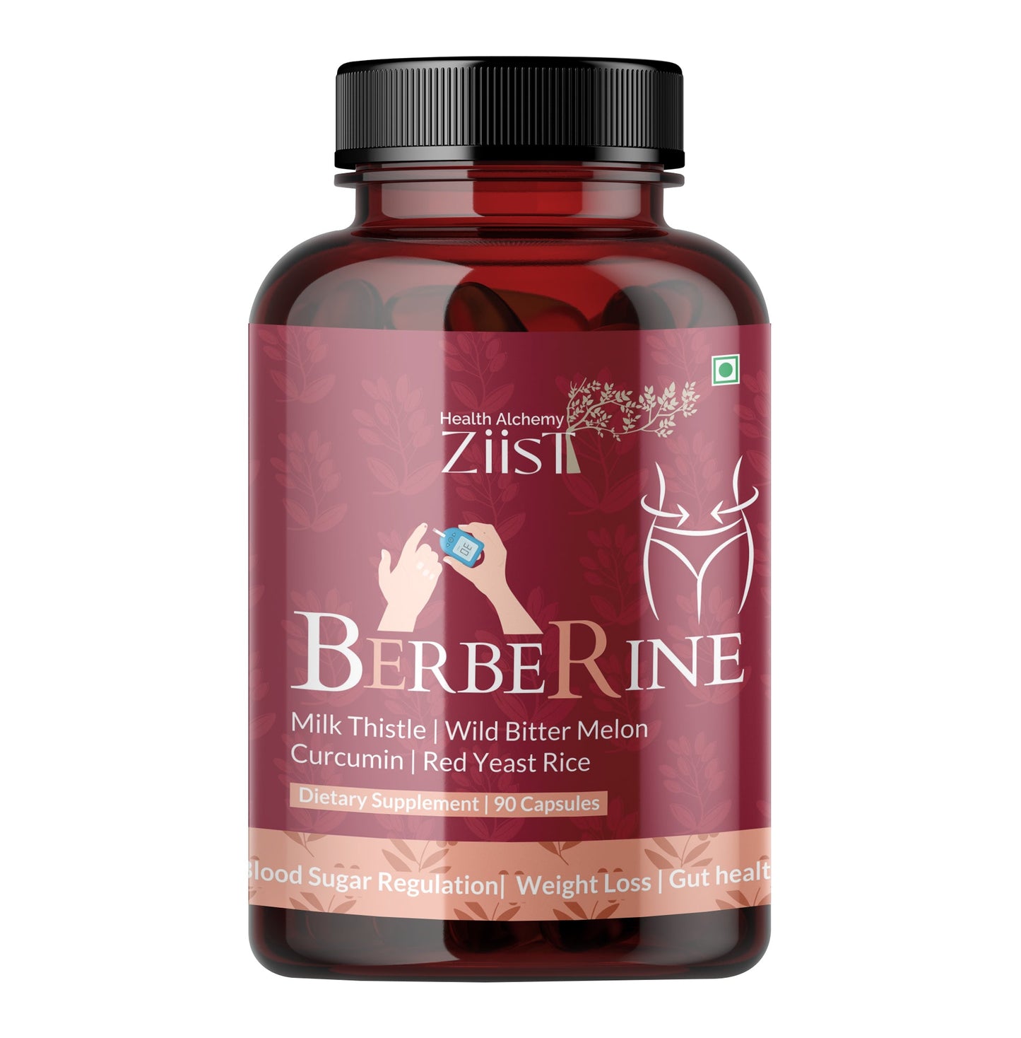 "Bottle of Berberine Capsules - Natural Metabolic Support 1200mg"