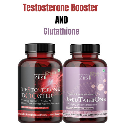 Adam and Eve Couple pack (Testosterone (for him) and Glutathione (for her) | healthy gift for couples | couple fitness goals