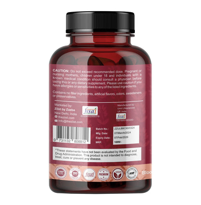 "Berberine Capsules - Natural Metabolic Support 1200mg with milk thistle"