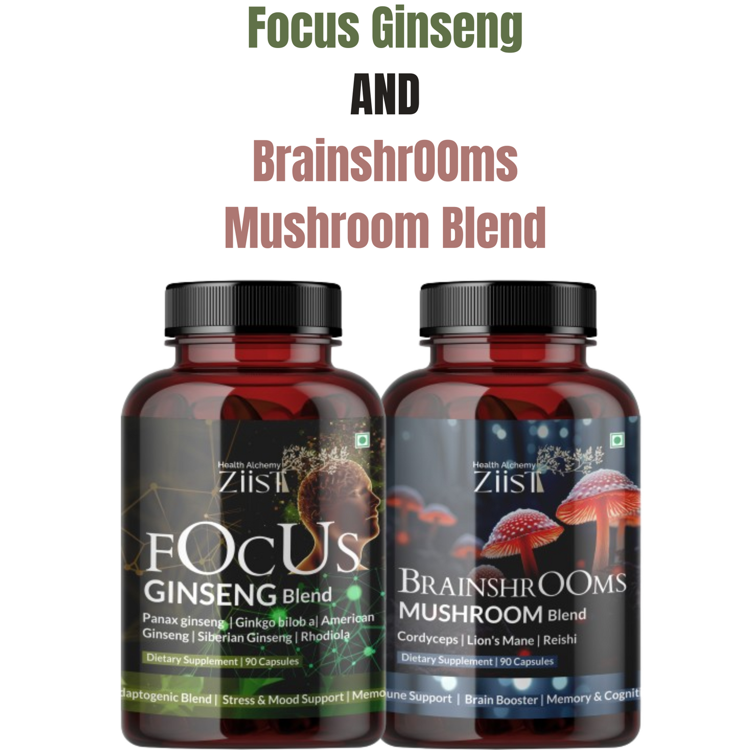 Brainshrooms and Focus Ginseng { Duo }