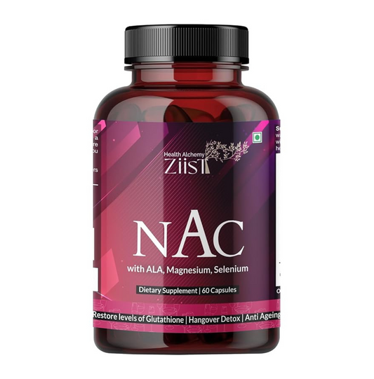 NAC ( N-Acetyl Cysteine ) with ALA, Magnesium, Selenium Dietary Supplement for gluathione production (60 capsules)